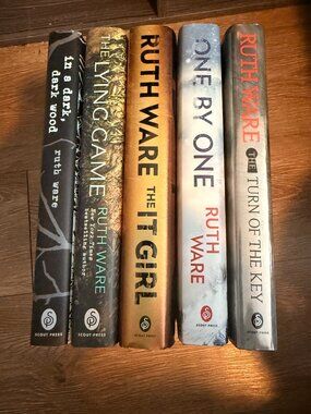 5-book Ruth Ware Hardcover Thriller Collection